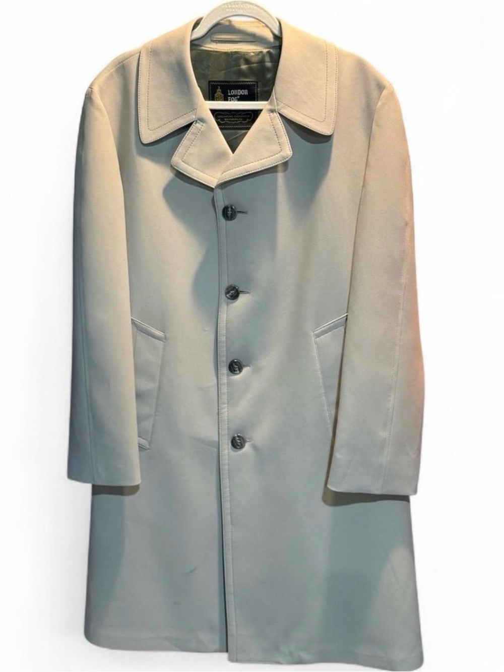 Vintage London Fog Textured All-Weather Overcoat